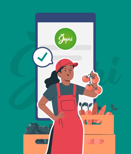 Pedido de frutas y verduras de Jepri